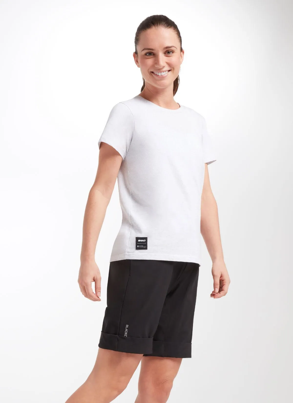 Women's ActiveCotton Tee - White Marle