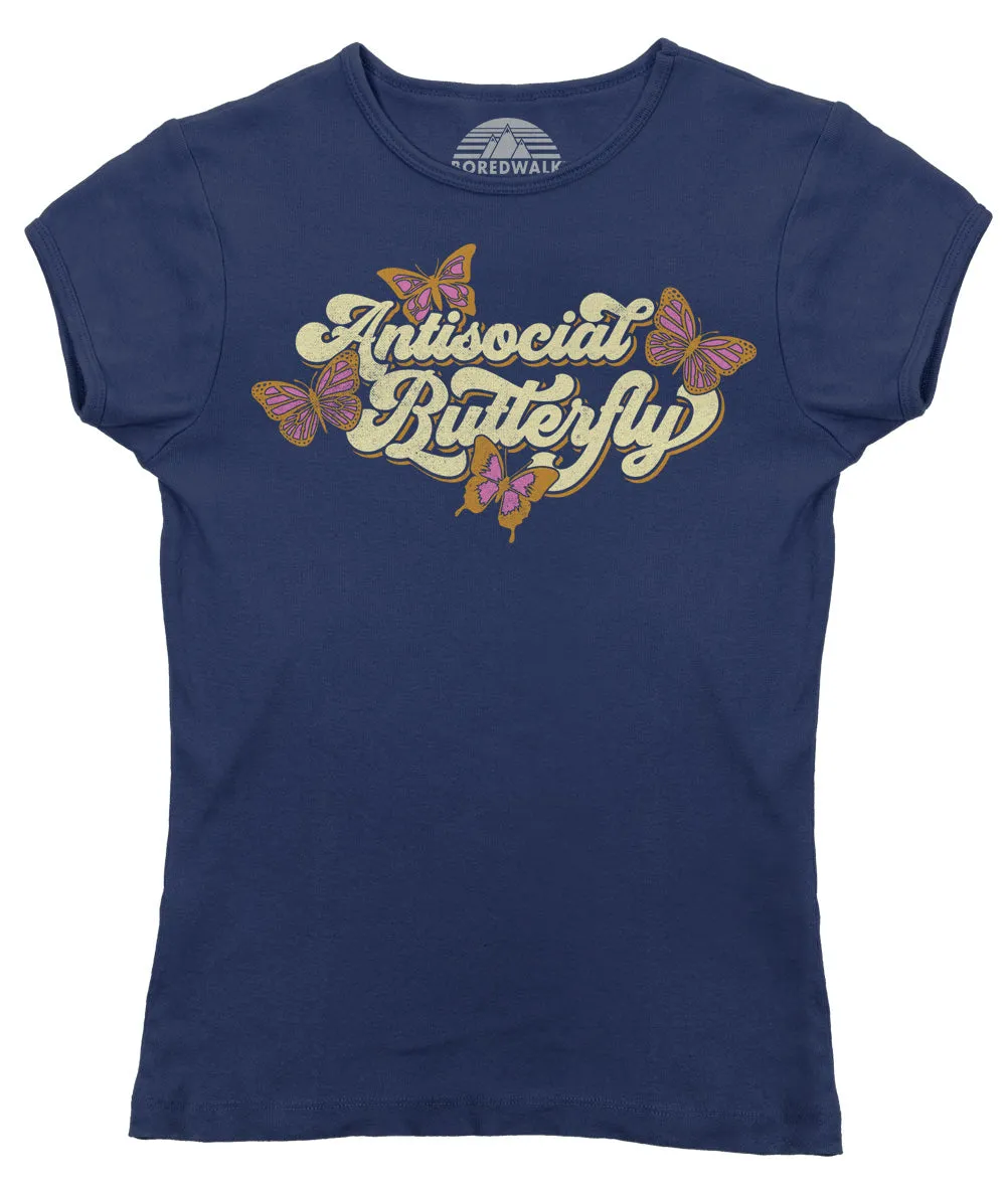 Women's Antisocial Butterfly T-Shirt