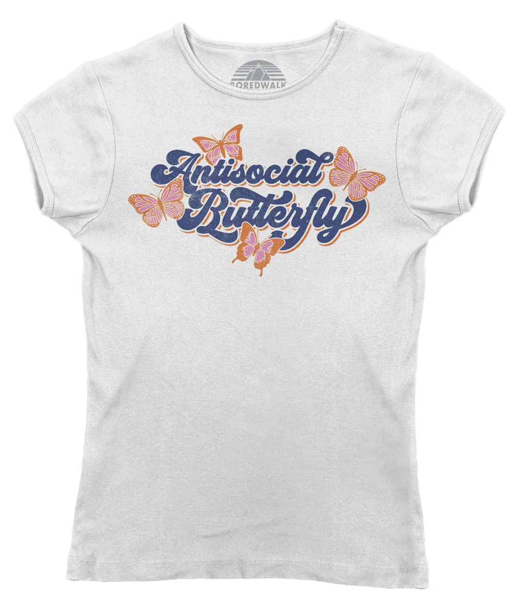 Women's Antisocial Butterfly T-Shirt