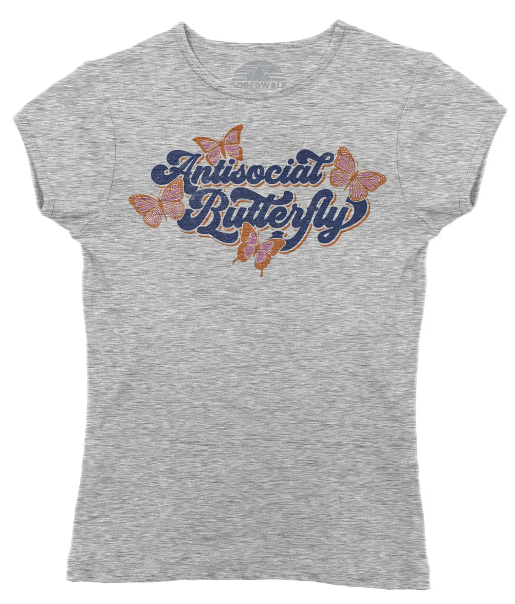 Women's Antisocial Butterfly T-Shirt