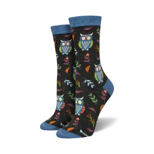 Women's | Cute Hoot Bamboo Socks