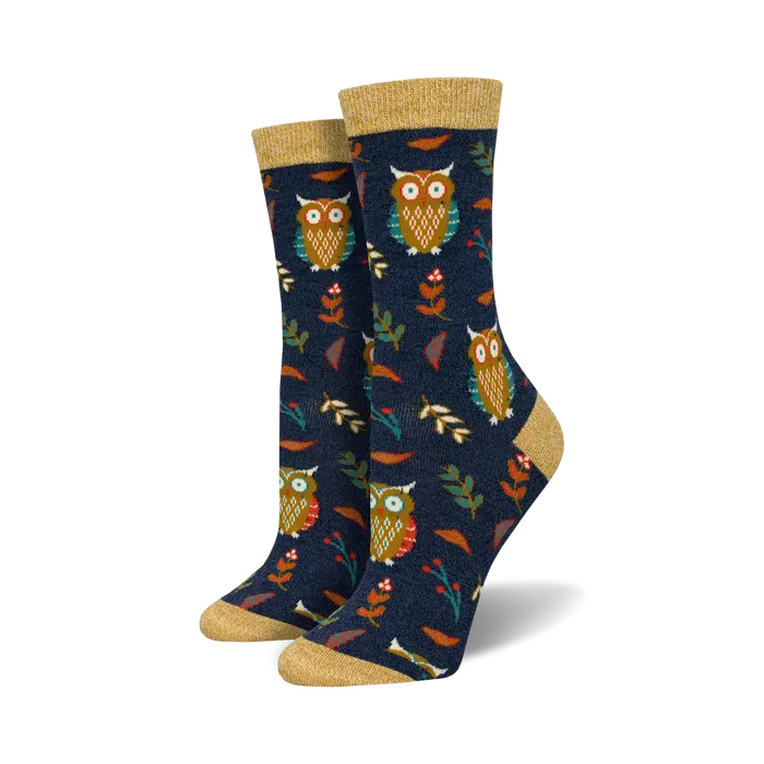 Women's | Cute Hoot Bamboo Socks