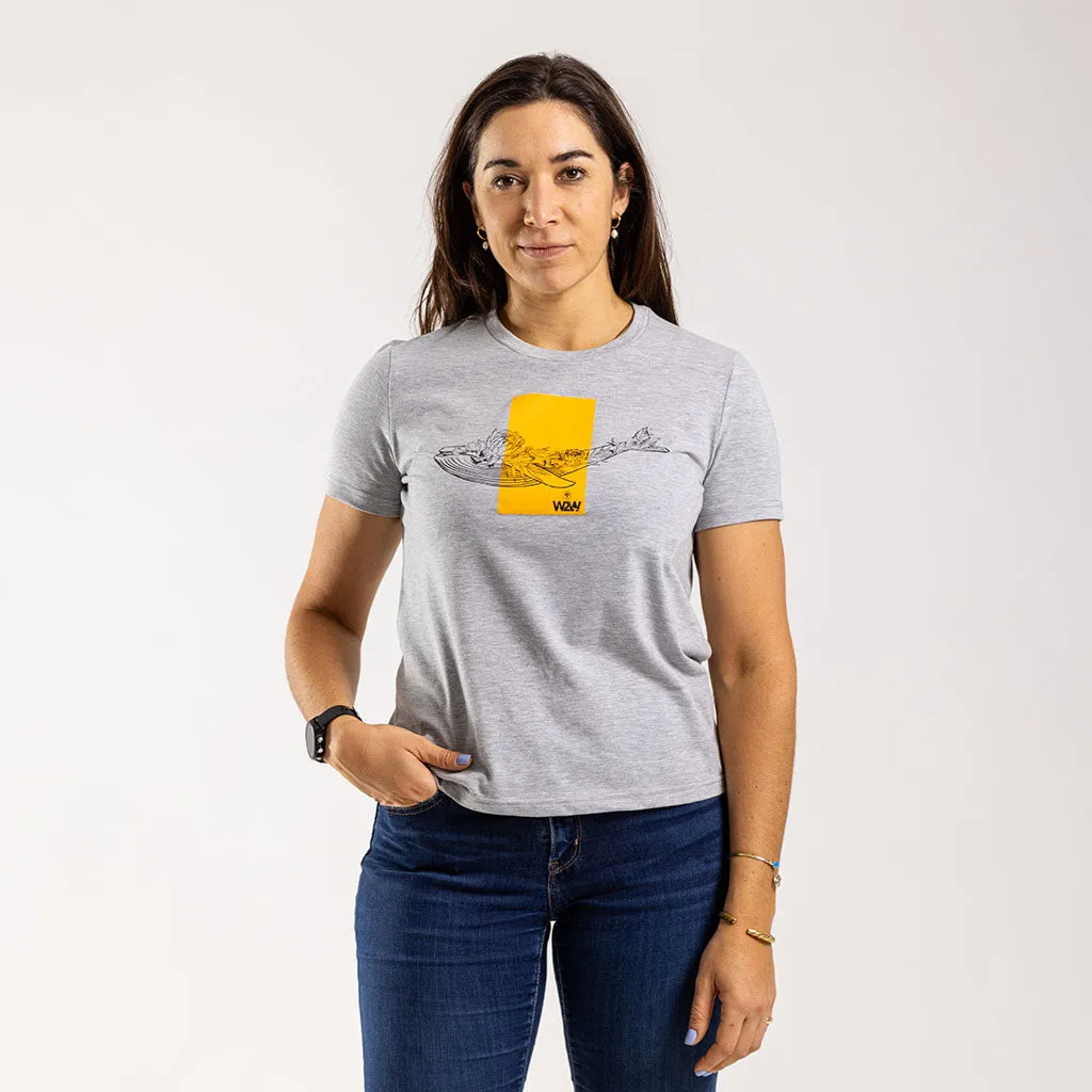 Women's FNB W2W T Shirt (Grey Melange)