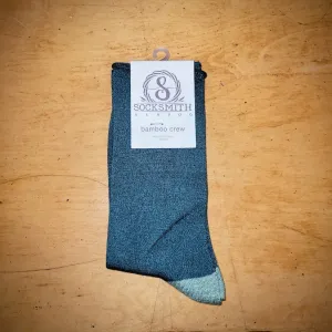 Women's Green Heather Bamboo Socks