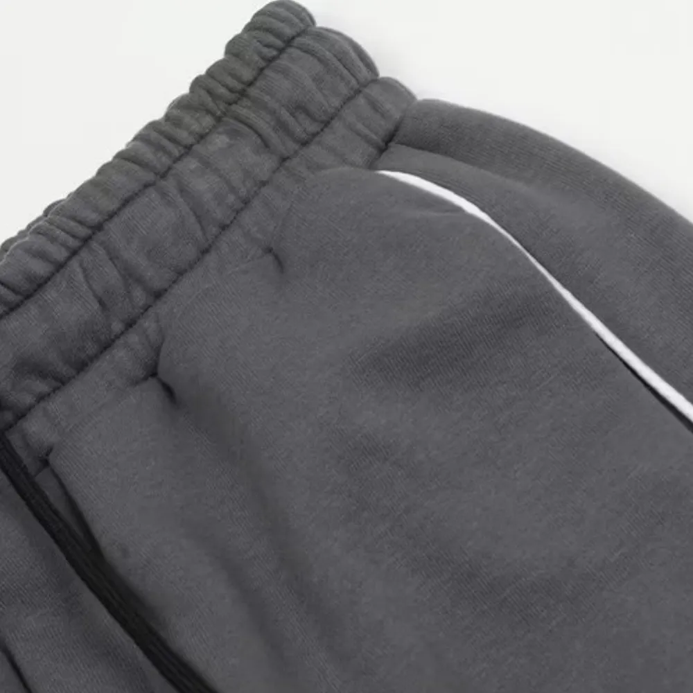 Women's Japanese Patchwork Straight-leg Sweatpants