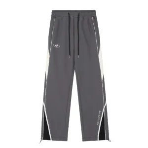 Women's Japanese Patchwork Straight-leg Sweatpants