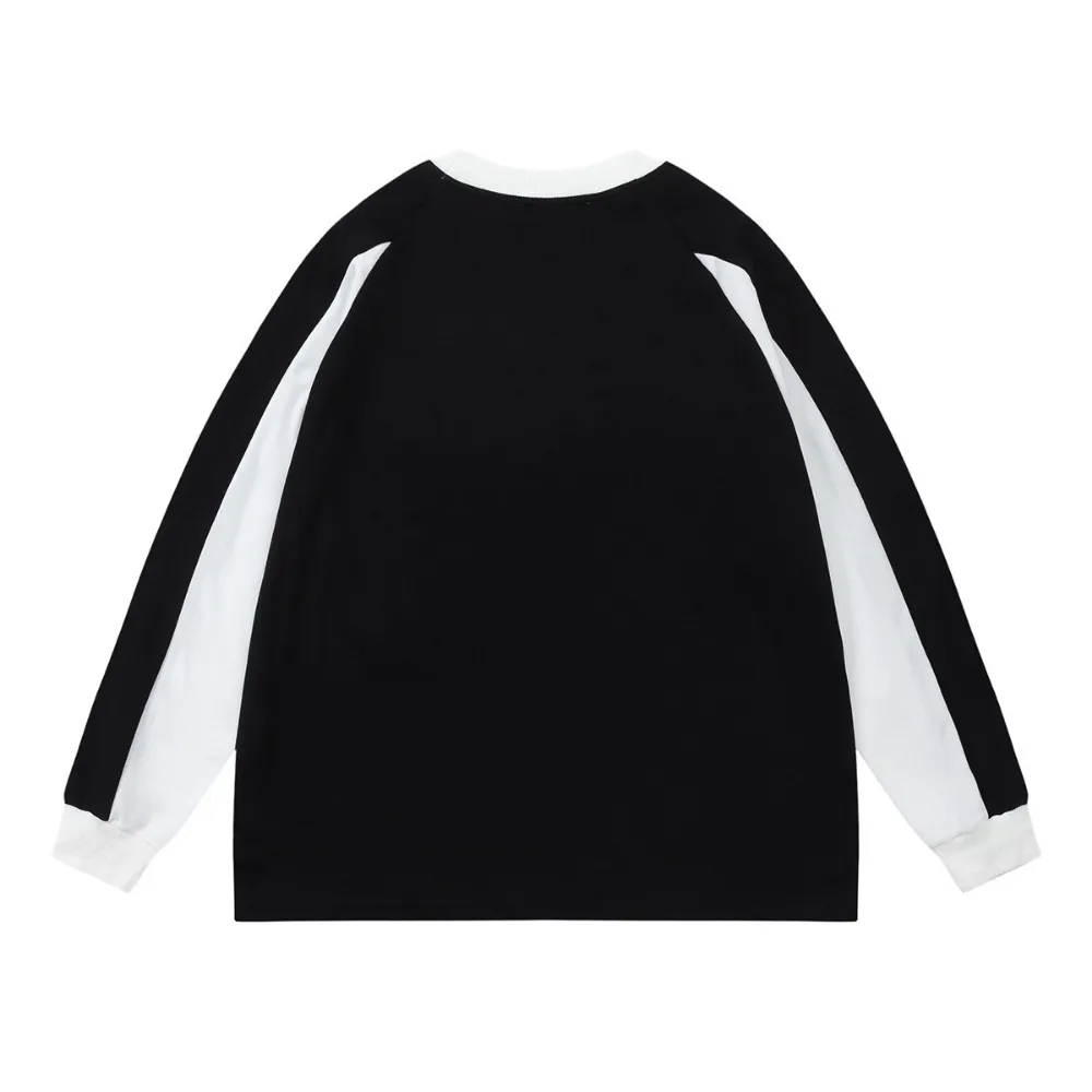 Women's Motorcycle Style Spliced Sweatshirt