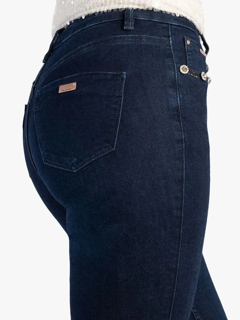 Women's Sissy Boy Blue Mid waist Bootleg Jeans
