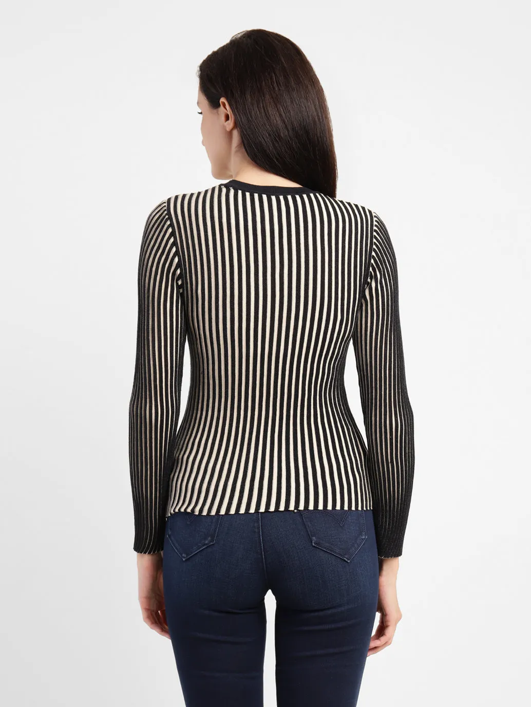 Women's Striped Crew Neck Top