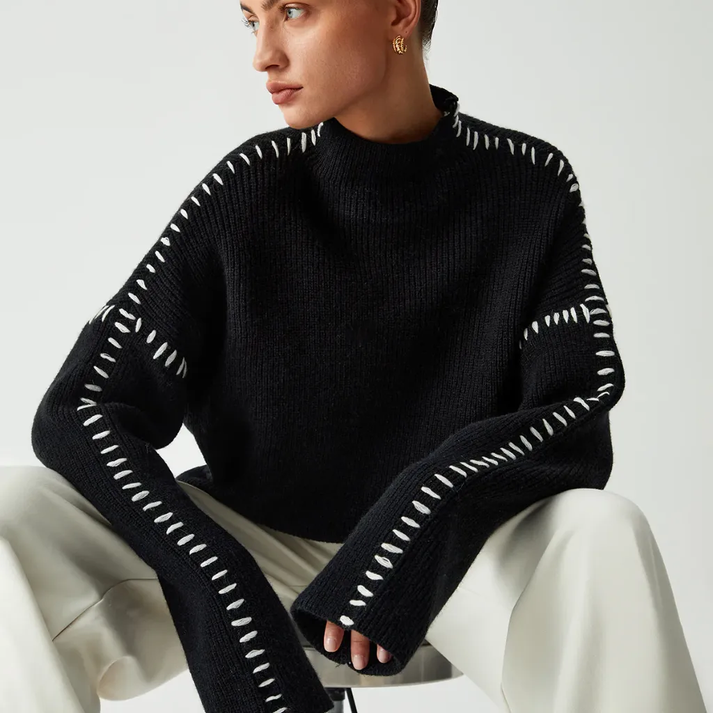 Women's Urban Patchwork Sweater
