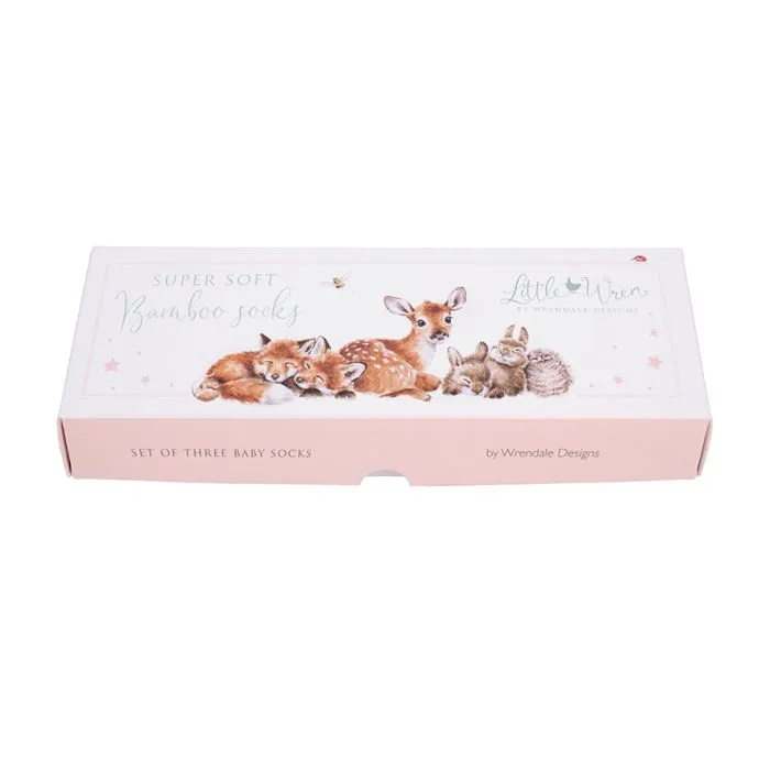 Wrendale 'Little Forest' Woodland Animal Baby Socks