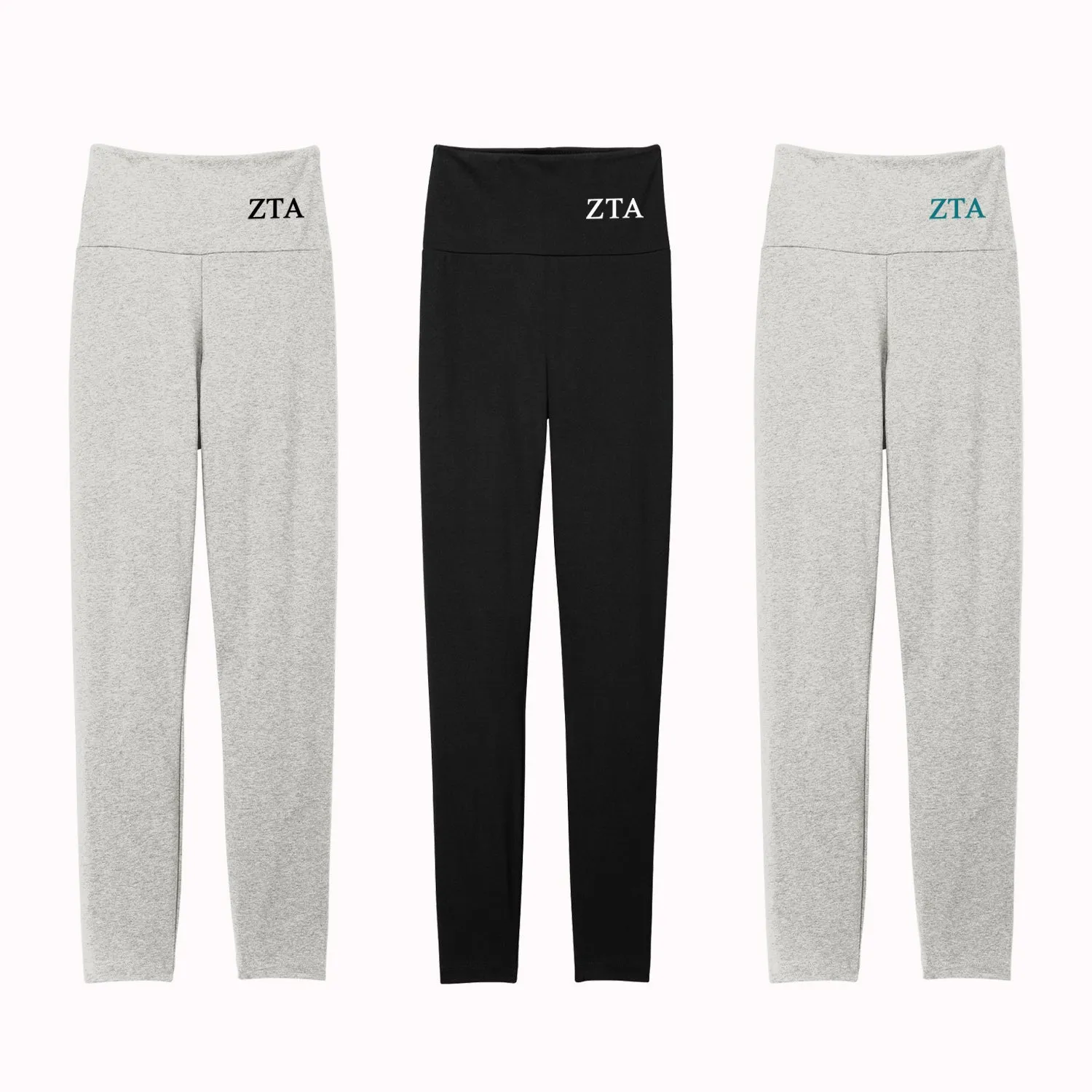 Zeta Tau Alpha High Waist Leggings